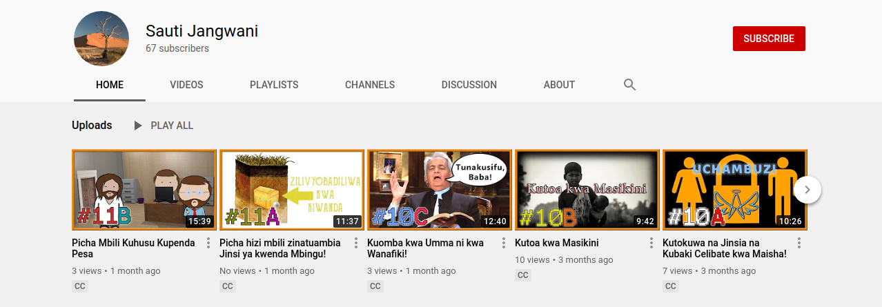 Swahili playlist 01